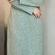 Заказать Платье женское прямое с длинным рукавом евроангора. SVЭRO dress. Ярмарка Мастеров. . Платья Фото №3