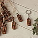 Wooden oak pendant Battery with engraving and bead insert. Pendant. Trees may - creative workshop. My Livemaster. Фото №4