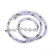 Украшения handmade. Livemaster - original item Necklace "Candy"ultraviolet necklace,agate,necklace leather. Handmade.
