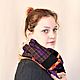 Boho-style snood scarf. Double-sided, handmade snood, Scarves, Tomsk,  Фото №1