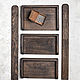 Bookcase with three shelves made of dark oak. Shelves. Foxwoodrus. My Livemaster. Фото №6