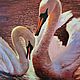 Swans. Pictures. Irene's gallery. Oil paintings.. Online shopping on My Livemaster.  Фото №2
