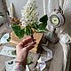 Белая сирень из флористической полимерной глины (холодного фарфора). Скульптуры. Елена Замалова. Ярмарка Мастеров.  Фото №6