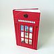 Red British Telephone Booth journal, London style notebook, exclusive, Notebooks, Anapa,  Фото №1