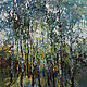 Birch trees Original Oil painting 60 x 90 cm, Pictures, Anapa,  Фото №1