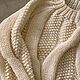 Jerseys: Women's knitted sweater with braids milk oversize. Jumpers. Kardigan sviter - женский вязаный свитер кардиган оверсайз. Online shopping on My Livemaster.  Фото №2