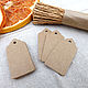 Tag from Kraft paper 'classic' 5h3 cm 50 PCs. Labels. merlin-hat (Merlin-hat). My Livemaster. Фото №4