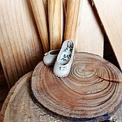 Куклы и игрушки handmade. Livemaster - original item Shoes ballet flats pumps for Blythe (color - sandy matte) Leather. Handmade.