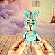 Зайка брелок или подвеска. Мягкие игрушки. EkaterinaToys. Интернет-магазин Ярмарка Мастеров.  Фото №2