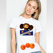 Одежда handmade. Livemaster - original item The T-shirt is A real Cheburashka. Handmade.