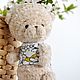 Teddy bear knitted baby. Stuffed Toys. Natalie crochet flowers. My Livemaster. Фото №5