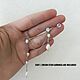 Заказать Кафф с жемчугом , серьги с цепочками , длинные серьги. Si Wedding Accessories. Ярмарка Мастеров. . Каффы Фото №3