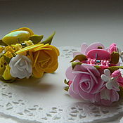 Заколки из фоамирана: цветы своими руками, фото и для…