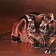 "Шоколадный кот". Картины. 'Галерея Воронцовой'. Интернет-магазин Ярмарка Мастеров.  Фото №2