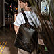 Urban backpack made of genuine DRAGON leather, Backpacks, St. Petersburg,  Фото №1
