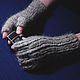 Men's knitted fingerless gloves This brutal grey, Mitts, Klin,  Фото №1