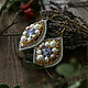 Серьги с сиреневыми риволи и жемчугом. Серьги классические. Jewelry Shine. Интернет-магазин Ярмарка Мастеров.  Фото №2