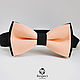 Tie Duo / coral bow tie, peach wedding, Ties, Moscow,  Фото №1