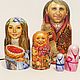 Family portraits nesting dolls matryoshka old Russian style. Dolls1. DonArtStudio. Интернет-магазин Ярмарка Мастеров.  Фото №2