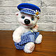 Teddy bear came to White bear boy clothing Blue Fun. Teddy Bears. Marina Eretnova. Online shopping on My Livemaster.  Фото №2