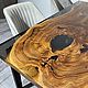 Обеденный стол черный из дерева и эпоксидной смолы. Столы. HOLY•WOOD - мебель из массива. Ярмарка Мастеров.  Фото №4