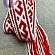 The flint is white and red. Headbands. ЛЕЙЛИКА - пояса и очелья для всей семьи. Online shopping on My Livemaster.  Фото №2