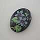Large vintage cabochon 40h30 mm color Floral, Cabochons, Moscow,  Фото №1