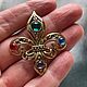 Винтаж: Fleur - de- lis. Брошь. Артикул: KoB007C2. Броши винтажные. Костюм и брошь. Ярмарка Мастеров.  Фото №5