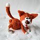 Заказать Рыжий кот,кошка с мышкой, игрушка кошка, игрушка вязаная кошка, рыжик. Марина. Ярмарка Мастеров. . Прикольные подарки Фото №3
