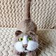  котик. Войлочная игрушка. Наталья (Валяние тапочек и игрушек). Интернет-магазин Ярмарка Мастеров.  Фото №2