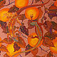 batik scarf 'Oranges and lizards', Shawls1, Varna,  Фото №1