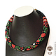 Жгут "Хохлома". Колье. ARSUNA JEWELRY. Ярмарка Мастеров.  Фото №6