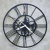 Часы настенные в стиле лофт