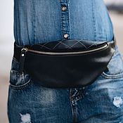 Сумки и аксессуары handmade. Livemaster - original item Women`s waist bag made of genuine leather 
