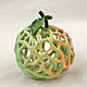 Order Openwork ceramic Apple-bell. Elena Zaychenko - Lenzay Ceramics. Livemaster. . Bells Фото №3