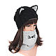 Order Snudy: Knitted Snood Cat with a Cat's face. Space Cat Knitting. Livemaster. . Snudy1 Фото №3