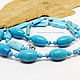Beads turquoise thread 50 cm. Necklace. Selberiya shop. Online shopping on My Livemaster.  Фото №2