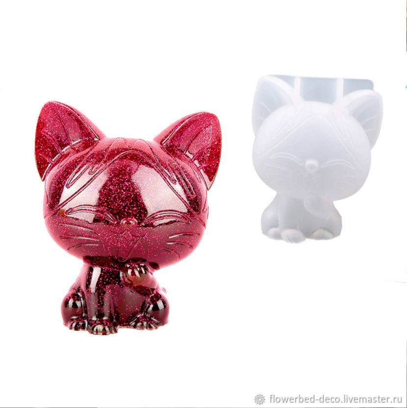 Молды силиконовые 3D фигурки - Медведь, Единорог, Кот купить в интернет ...