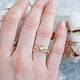 Gold engagement ring with diamond ' Diamond'. Engagement ring. Unusual Gemstone Jewelry. My Livemaster. Фото №6