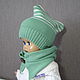 Children's hat made of semi-Merino wool. Headwear Sets. MayaNice. Online shopping on My Livemaster.  Фото №2