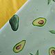 Fabric cotton percale Avocados, w.220 cm. Fabric. pr-lavochka. My Livemaster. Фото №4