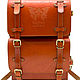 Кожаный ранец "Легион" (рыжий). Рюкзаки. ЭклектикАрт. Интернет-магазин Ярмарка Мастеров.  Фото №2