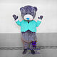 Bear in jacket. Mascot. Props for animators. Magazin-masterskaya Lilu. Ярмарка Мастеров.  Фото №6