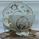 Tea pair "Cheshire cat & white rabbit". Single Tea Sets. Classic porcelain (SZubova). Online shopping on My Livemaster.  Фото №2