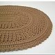 Knitted openwork oval rug made of cord to buy. Carpets. knitted handmade rugs (kovrik-makrame). My Livemaster. Фото №4