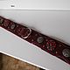 Заказать  "Red stone in burgundy". SOLVI antique leather. Ярмарка Мастеров. . Ошейники Фото №3