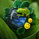 Pendant-brooch 'Frog on the pond' with labradorite. Pendant. Secret Jar. Online shopping on My Livemaster.  Фото №2