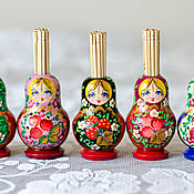 Русский стиль handmade. Livemaster - original item Matryoshka, samovar, toothpick. Handmade.