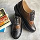 Order Oxford shoes brown / chocolate black smooth sole. Hitarov (Hitarov). Livemaster. . Oxfords Фото №3