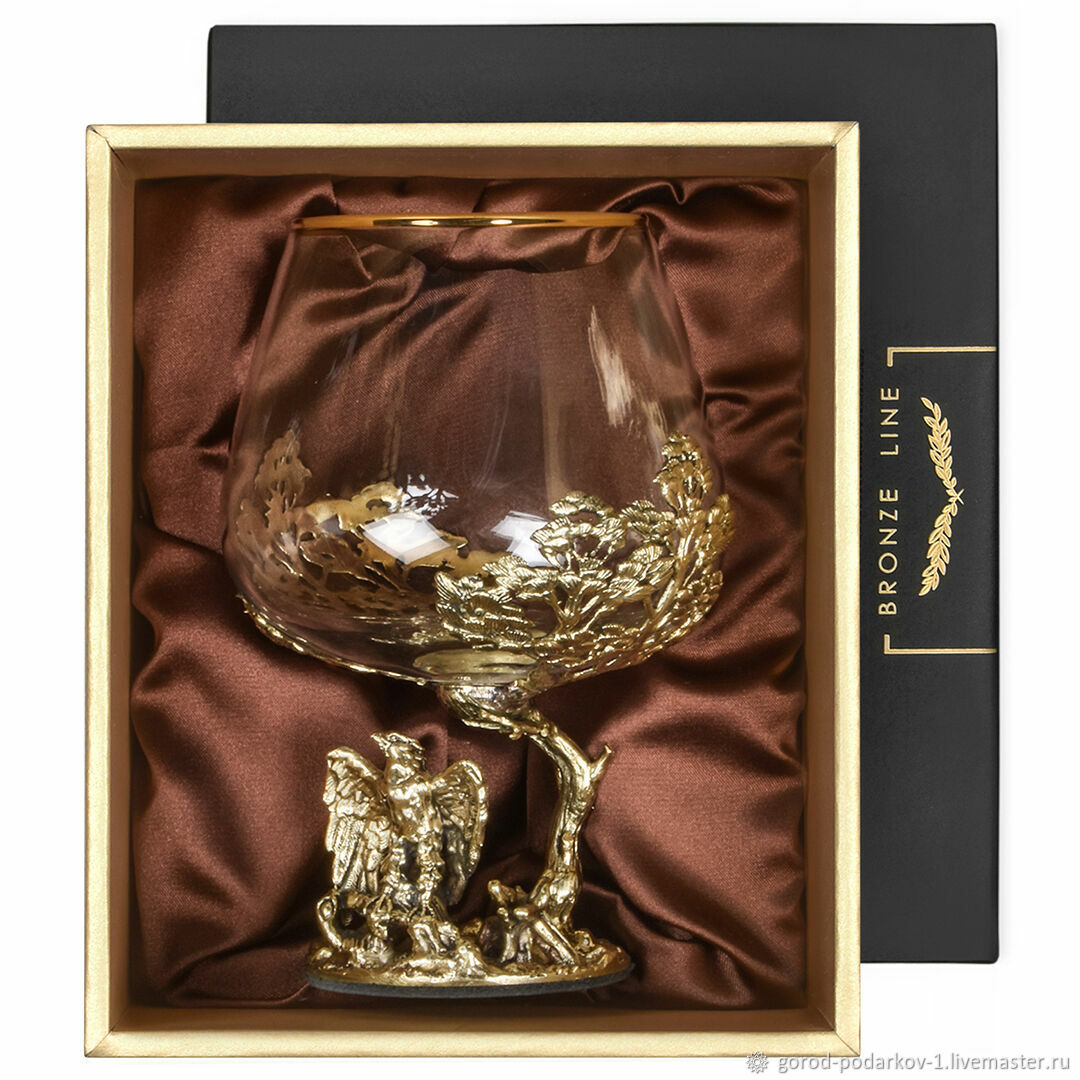 Бокал для коньяка Гордый орел в подарочной коробке, 420 мл купить в ...